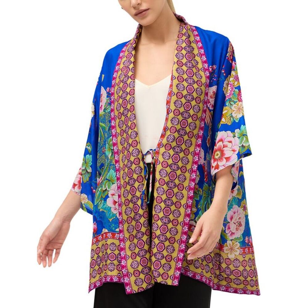 Johnny Was Womens  Anthurium Silk Kimono